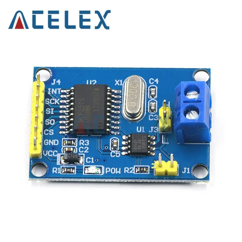 MCP2515 CAN Bus Module TJA1050 receiver SPI For 51 MCU ARM controller