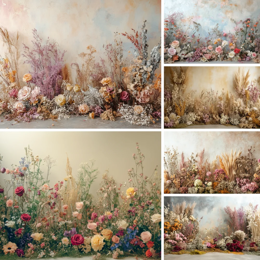 

Photography Background Boho Floral Rustic Room Adult Birthday Wedding Maternity Portrait Decor Backdrop Photo Studio