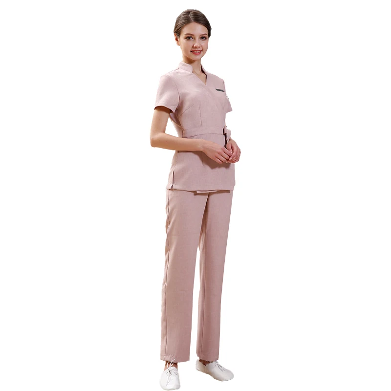 

Spa Women's Set Sauna Suit Beautician Work Clothes Waiter Tunic Outerwear Uniform Beauty Salon Set Skirt 2-piece Set Wholesale