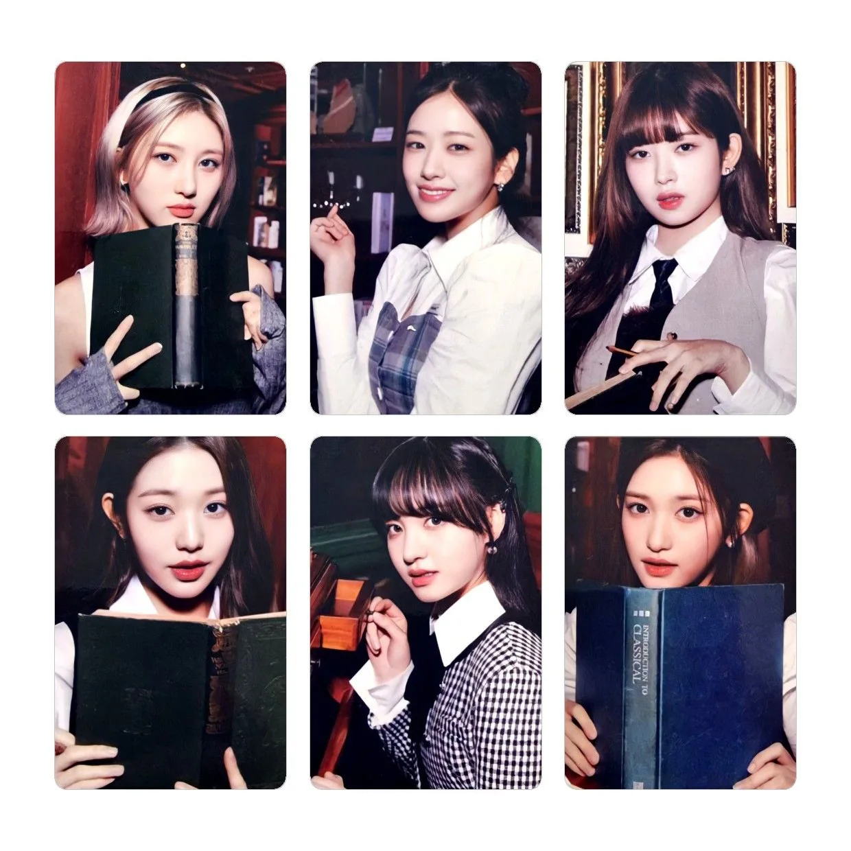 Kpop Idol 6pcs/set Lomo Cards IVE Photocards The Prom Queens Photo Card Postcard for Fans Collection