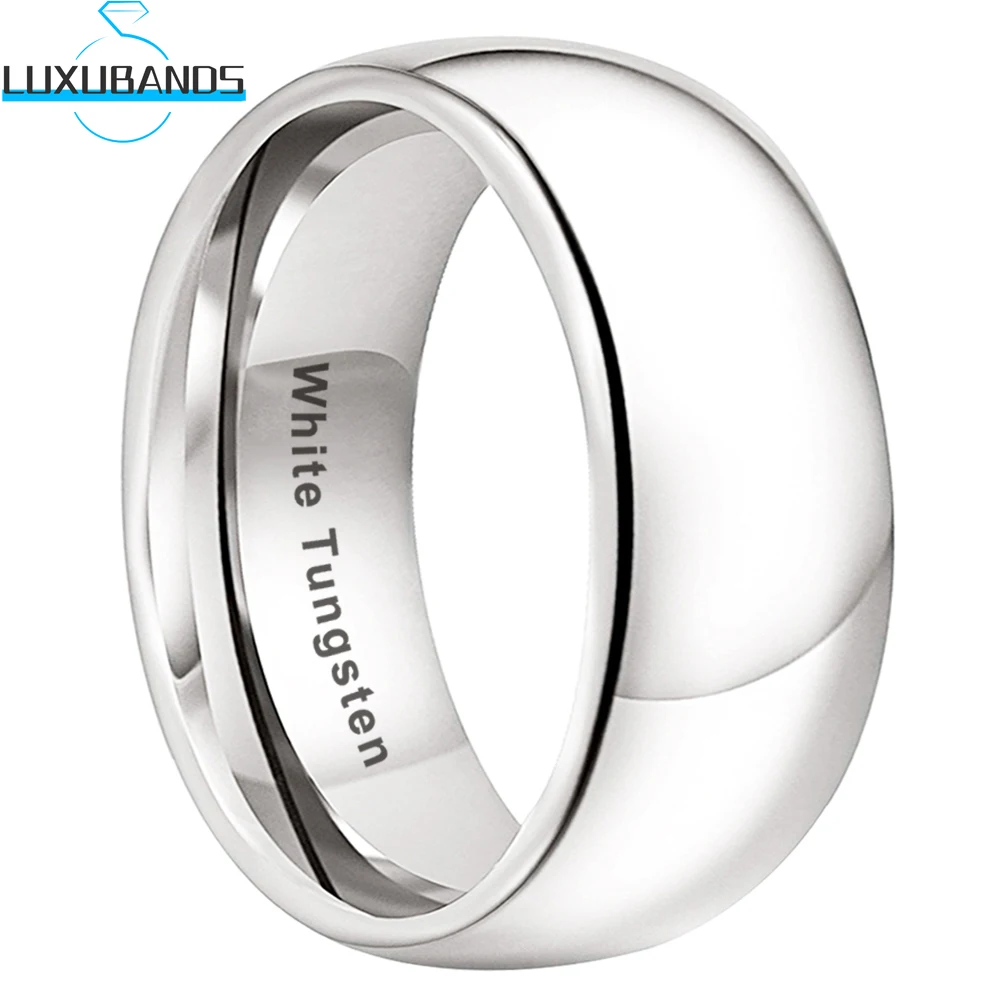 Rings for Couples Tungsten Carbide Domed Band Polished Finish Women\'s Luxury Quality Jewelry 10mm Men Fashion Comfort Fit New in