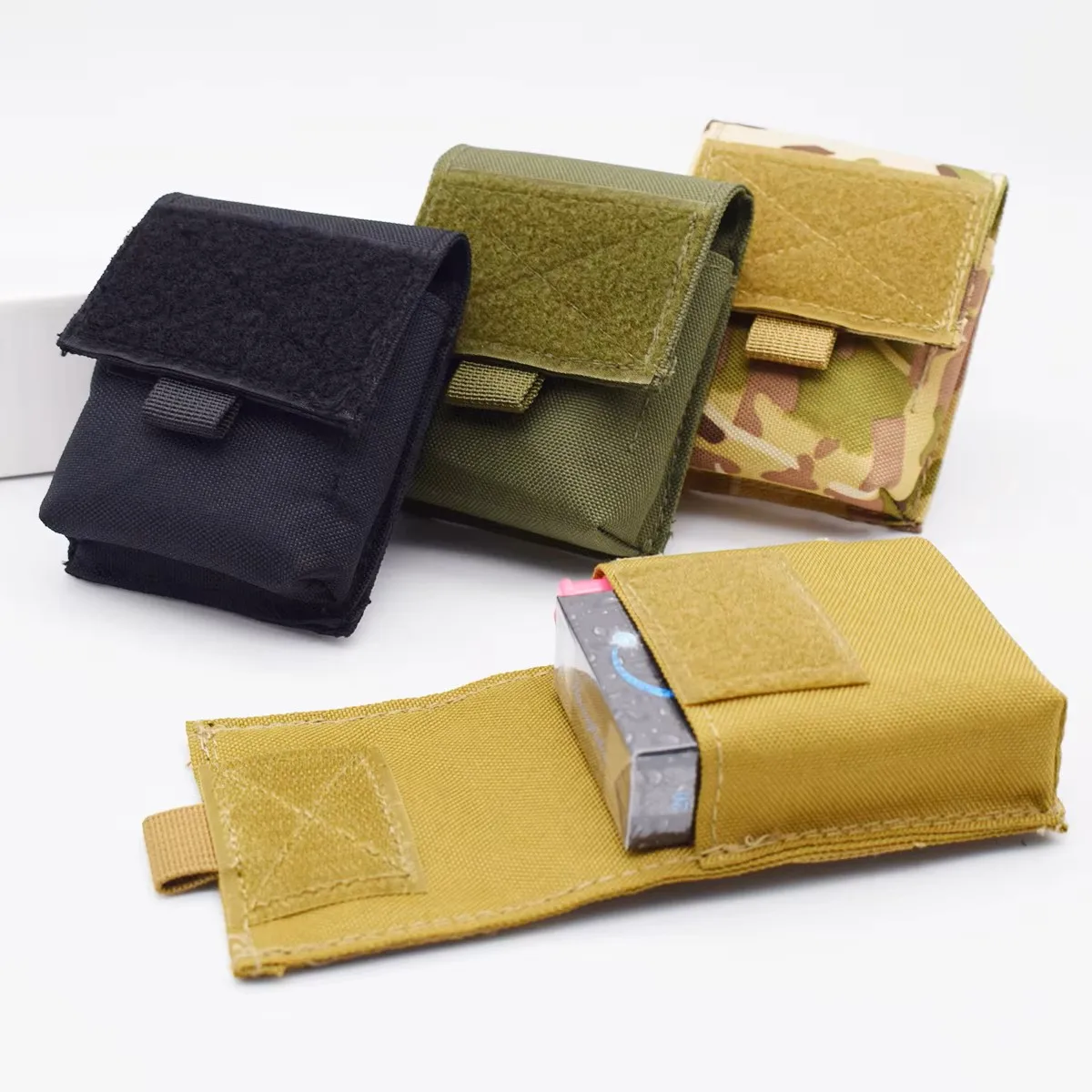 Molle Cigarette Pouch Holde Utility Wallet EDC Tool Waist Pack Organizer Outdoor Camping Hunting Hiking Accessories Gear Bag