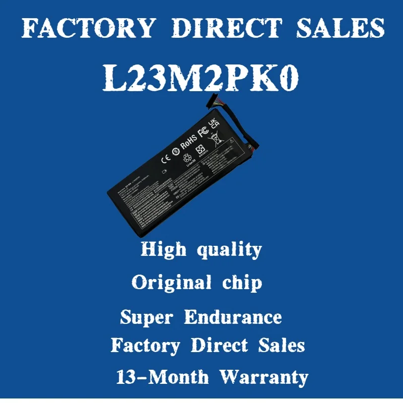 

81WH Upgrade Capacity L23M2PK0 L23B2PK0 L23C2PK0 Battery For Lenovo Legion Go 8APU1 Handheld Gaming PC