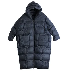 Cotton jacket winter loose large BF tooling long hooded cotton jacket new cotton jacket knee thick cotton jacket women