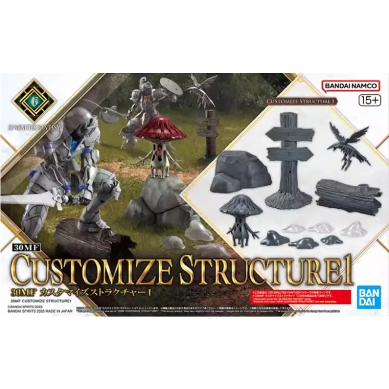 Bandai Originale 30MF 1/144 Modello Anime PERSONALIZZA STRUCTURE1 Action Figure Modello di Montaggio Giocattoli Da Collezione Regali per I Bambini