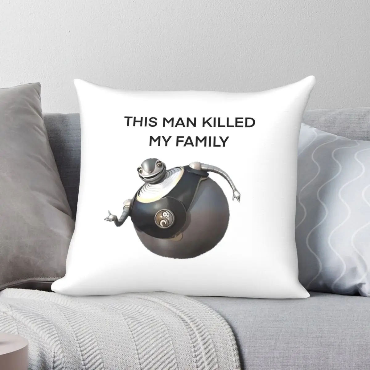 Robots Bigweld Killed My Family Square Pillowcase Polyester Linen Velvet Creative Zip Decor Car Cushion Cover