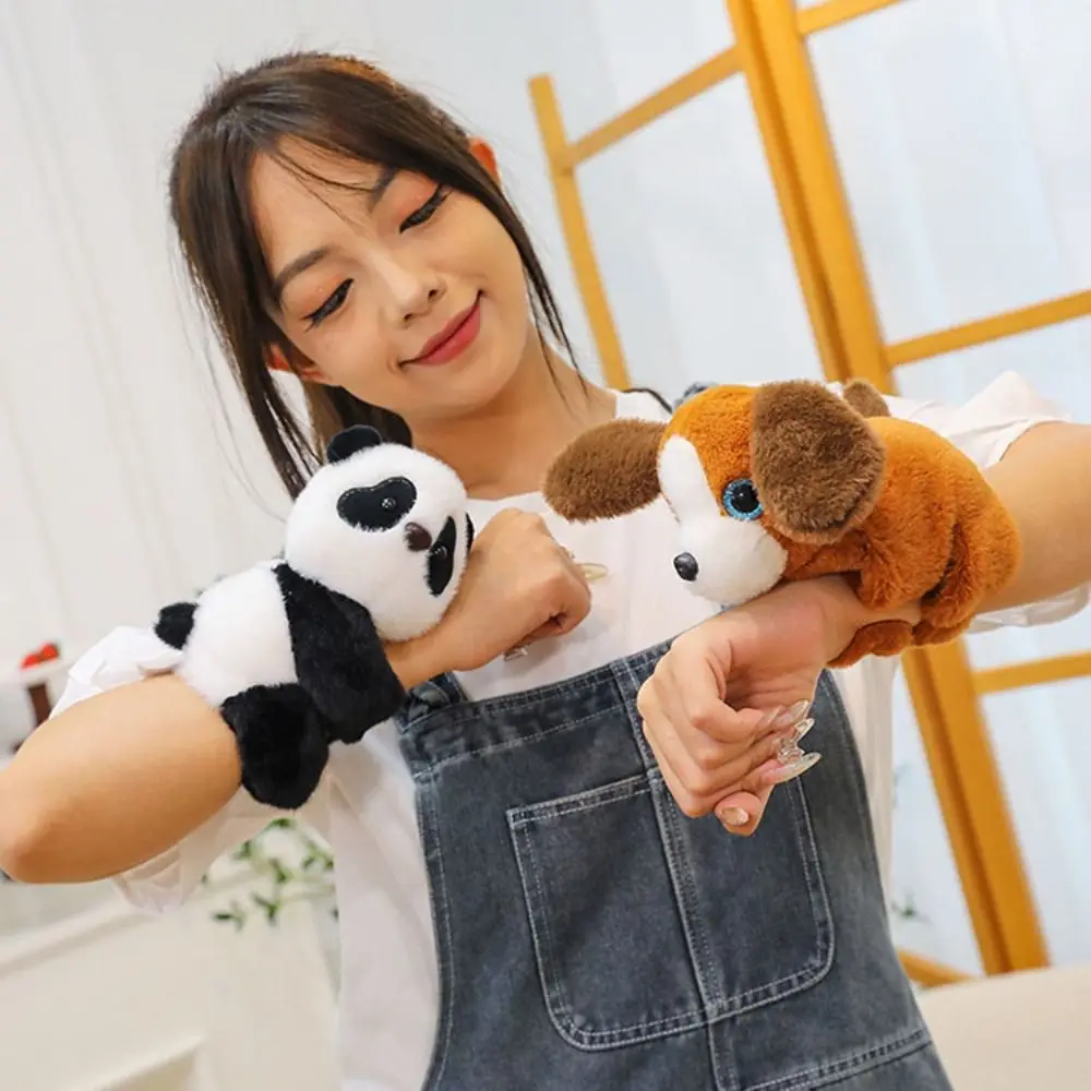 

Серия браслетов с белкой, имитация собаки, плюшевая кукла, браслет, мягкая милая кукла, обезьяна, плюшевый браслет на запястье, Рождественская игрушка