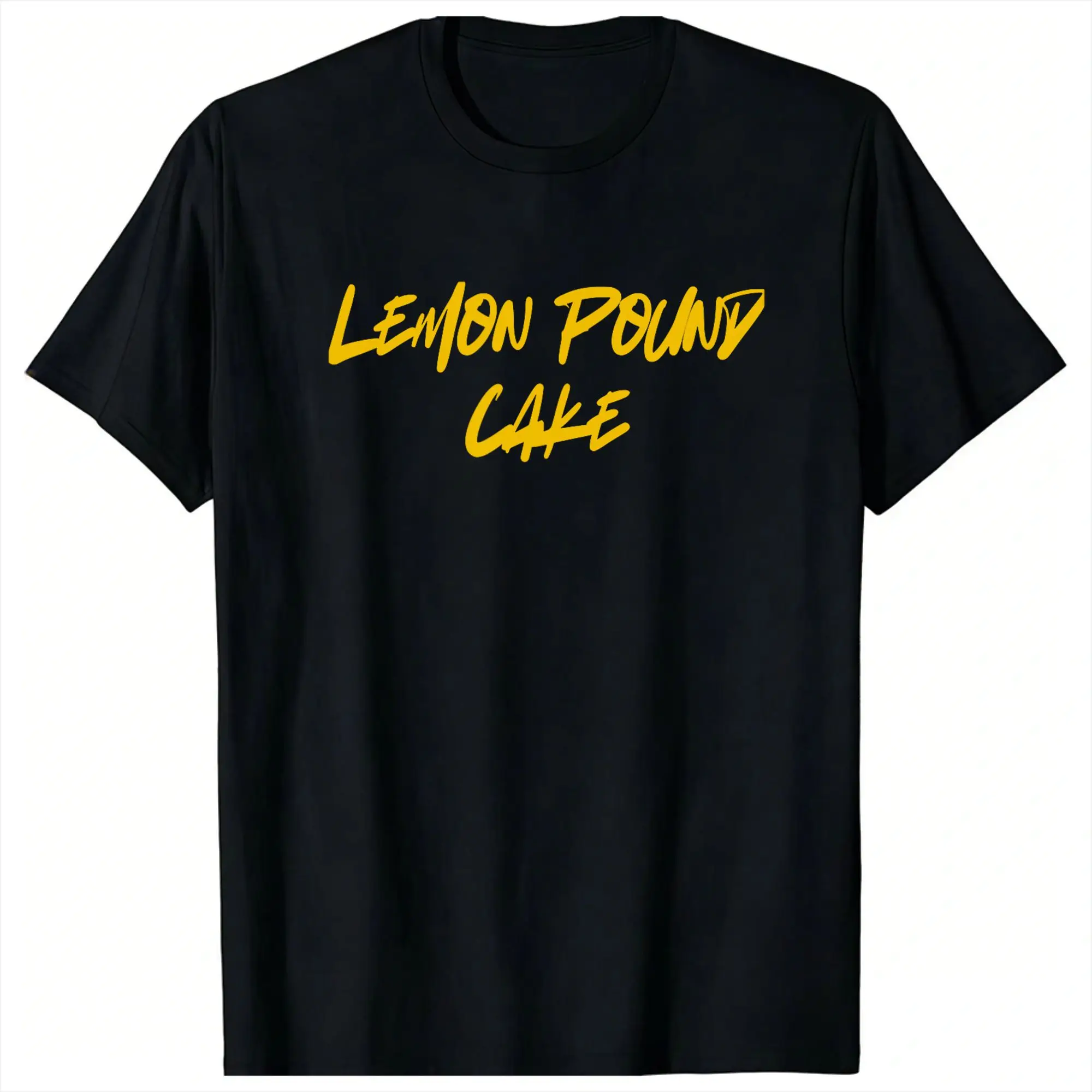Lemon Pound Cake T Shirt Summer  Street Style T-Shirts 100% Cotton Hip Hop Tshirt For Men Short Sleeves Pattern Clothes
