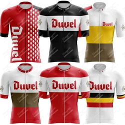 Duvel Cycling Jersey for Men Short Sleeve Reflective MTB Maillot Downhill Pro Team Mountain Bicycle Clothing Summer New