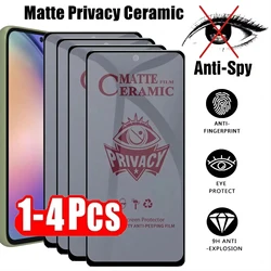 1-4Pcs Privacy Ceramic Screen Protectors for Samsung A54 A53 A52 5G A34 A35 A15 A13 S24 Ultra S23 S22 S21 Plus S20 FE A14 A51 5g