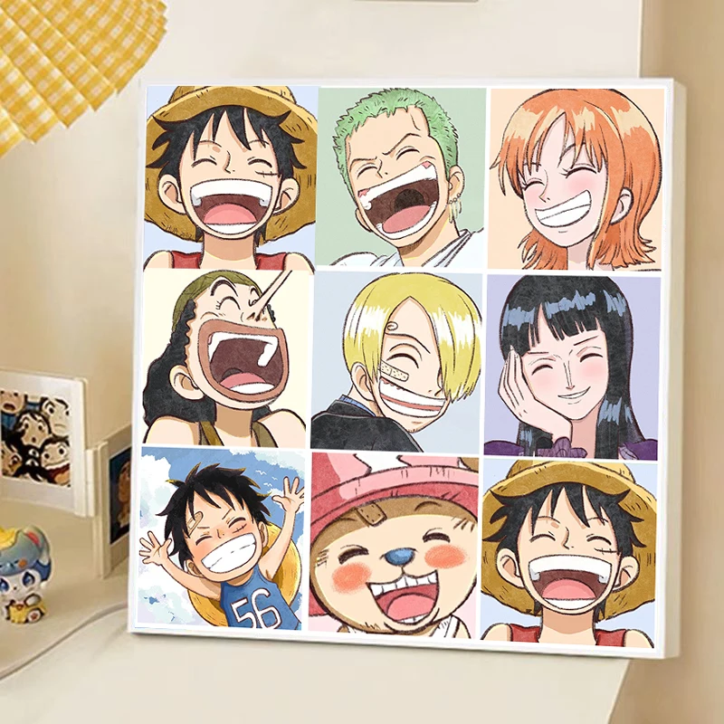 

O-One P-Piece Character Frameless Canvas Art Print - HD Anime Peripheral Wall Decor for Bedroom Living Room Fans Space