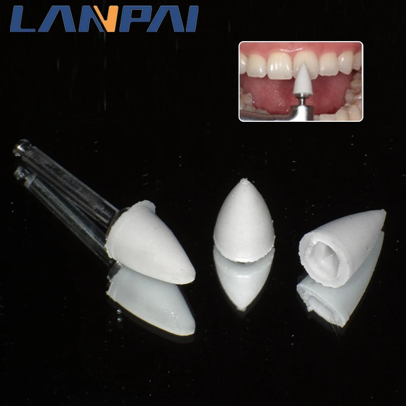 25pcs Dental Resin Grinding And Polishing Components Used To Polisher Porcelain And Other Materials Steam Disinfection