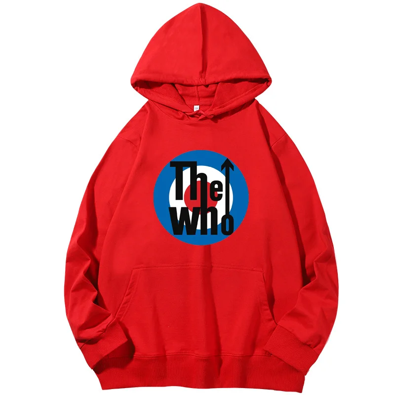 

The Who 1964 The Best Rock And Roll Band In The World Target Texture VTG Fashion Graphic Hooded Sweatshirts Cotton Hooded Shirt