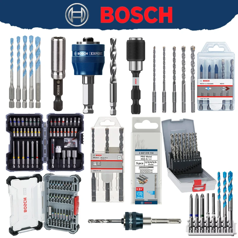 BOSCH Tool Attachments Bit Holder Drill Bit Set Twist Drill Multi-functional Tool Accessories 2608522320 2608900585 2608522317