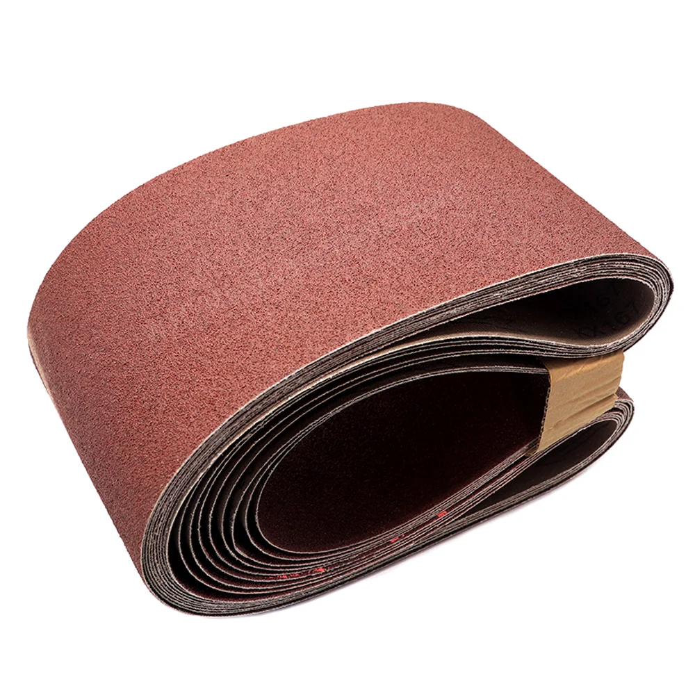 

5PCS 1220 * 150mm Sander Belts, 40-1000 Grits Aluminum Oxide Belt Metal Polishing Sandpaper for Wood Metal Grinding Polishing