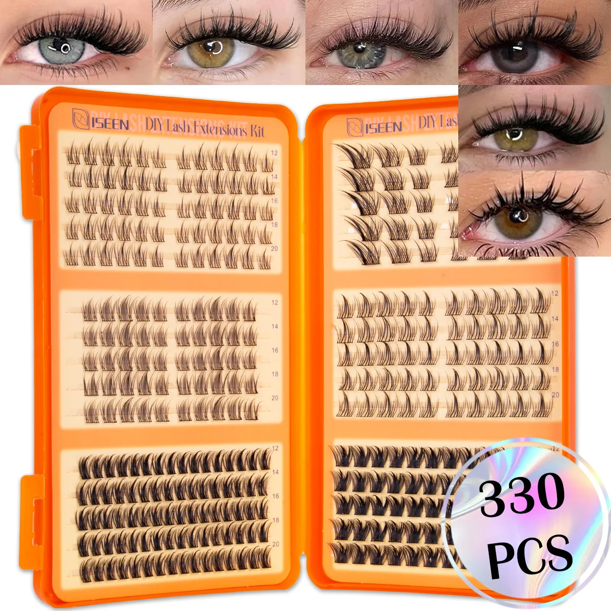 DIY Wimpernbüschel Volumen-Wimpern Manga Fairy Einzelne Wimpernverlängerungen Wiederverwendbar Verschiedene Stile für den täglichen Gebrauch oder Party-Make-up – Detail 11