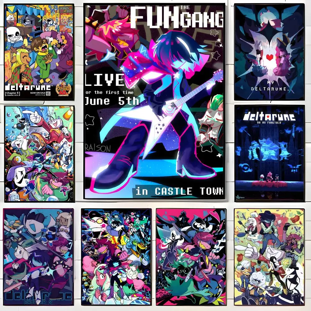 quirky game D-Deltarune Poster Wall Art Print Decorative Mural Home Decor Gift Unframed
