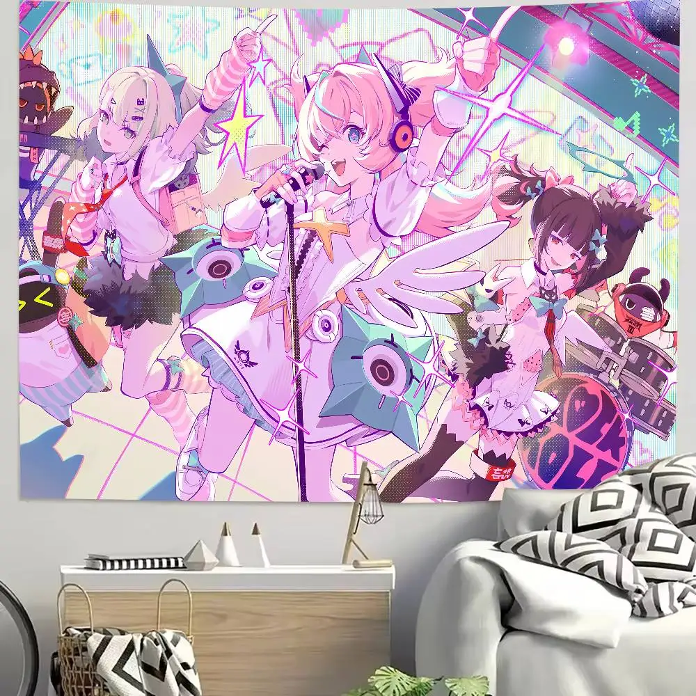 TOP Cute Hot Kawaii Girl Angel ZZZ Tapestry Decoration Bedroom Dormitory Background Cloth Holiday Home Room Club Tapestry