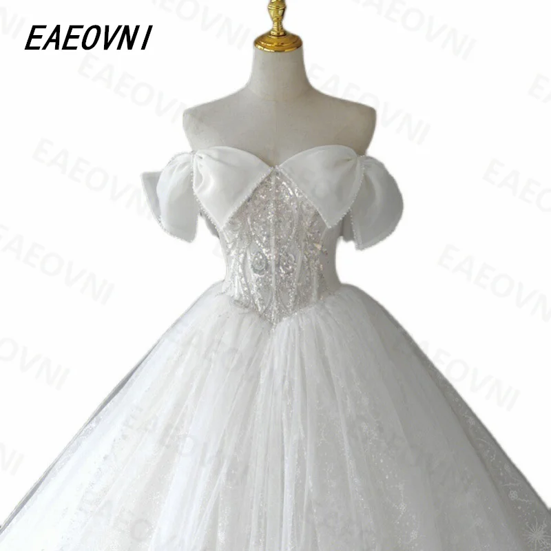 Luxury Floor Length Elegant Gorgeous Appliqued White Dress Bridal Wedding Dress 2023 Modern Exquisite Vestido De Novia Custom