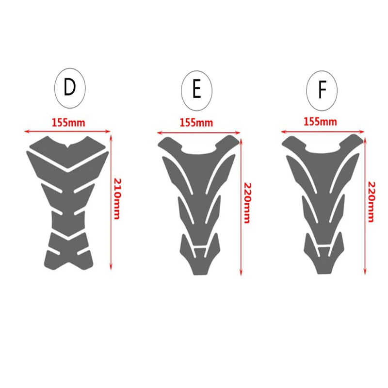 สําหรับ Ducati Streetfighter 848 การใช้สติกเกอร์ 3D กันน้ํารถจักรยานยนต์ Decals Fishbone Shape สวมใส่ Tankpad