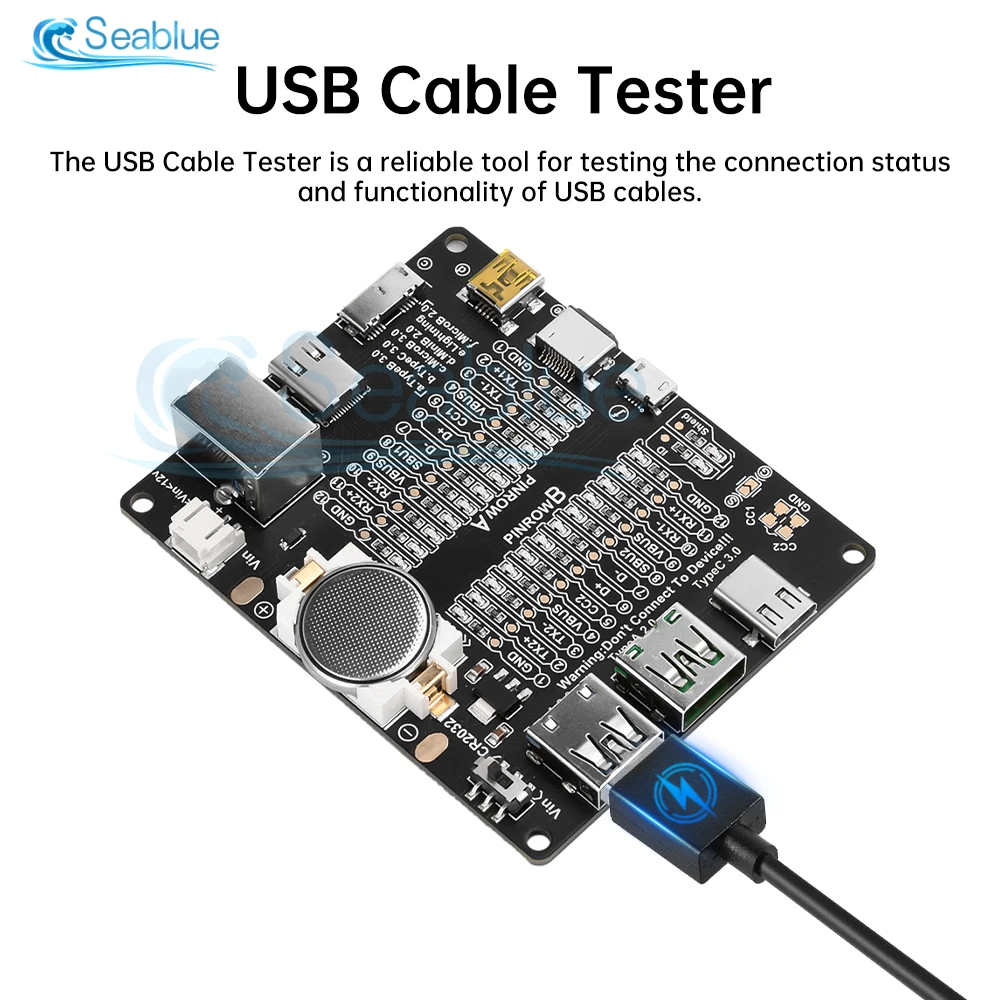 Imagem -02 - Usb Tipo-c Cabo Tester Data Cabo Test Pcb Board Data Cabo Detection Checker para Ios Android Dt3