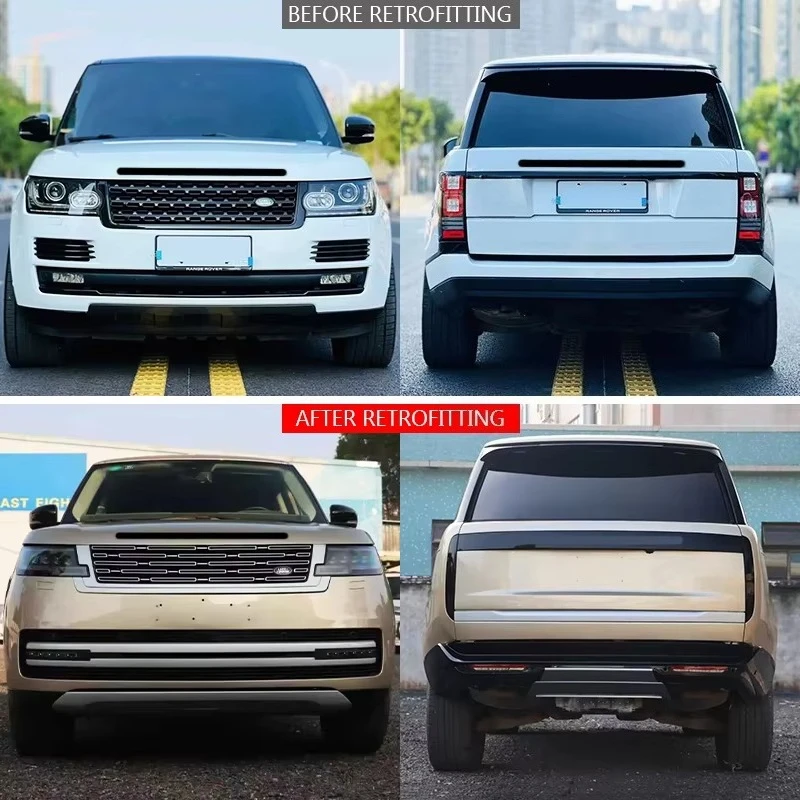 2013-2017 Upgrade 2023 Body Kit New Car Modification Front Bumper Headlights Hood Taillights for  Autobiography