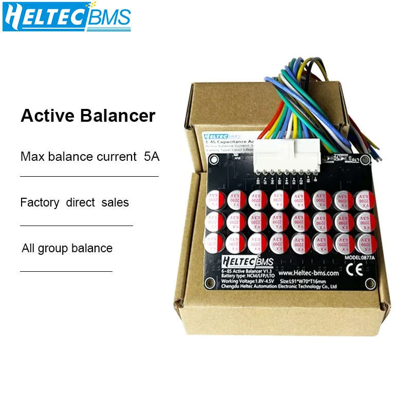 Heltec Wholesale Active Equalizer Balancer 5A 3S-21S 4S 6S 7S 8S 14S 16S 17S  20S 21S Lifepo4/Lipo/LTO Battery Energy Capacitor