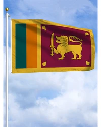 2×3FT Sri Lanka Emblem Flag Polyester Printed Banner Tapestry For Decor