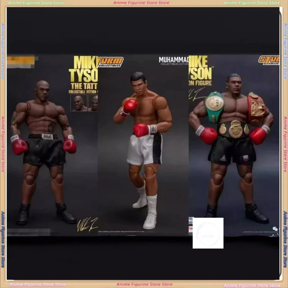 بطل الملاكمة KO الجيل الأول 2 علي مقاتلة ثلاثة رؤوس النحت المنقولة نماذج هدايا أبطالي