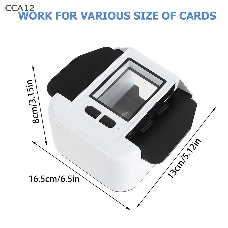 

〔CCA12〕Automatic Card Shuffler For 1-2 Decks, Rechargeable 2000mAh Battery, Low Noise Electric Shuffling Machine For UNO