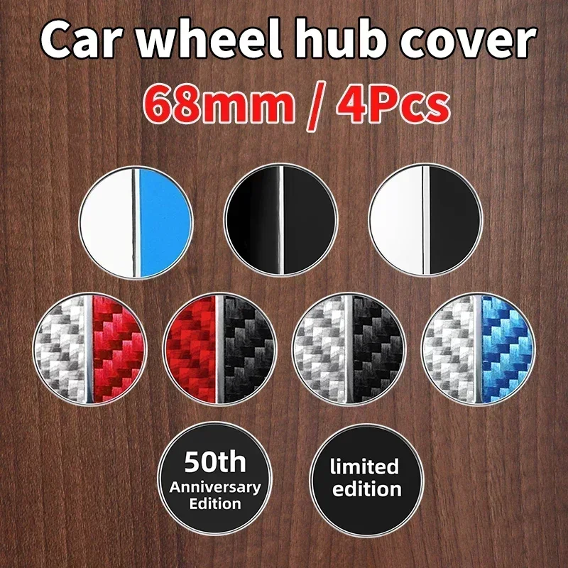 Badge de couverture de moyeu central de roue de voiture, 68mm, 4 pièces, emblème de Logo pour BMW E87 E30 E46 E28 E34 E39 E60 F02 F18 F35 G20 G03 G05 F10 E93 F20