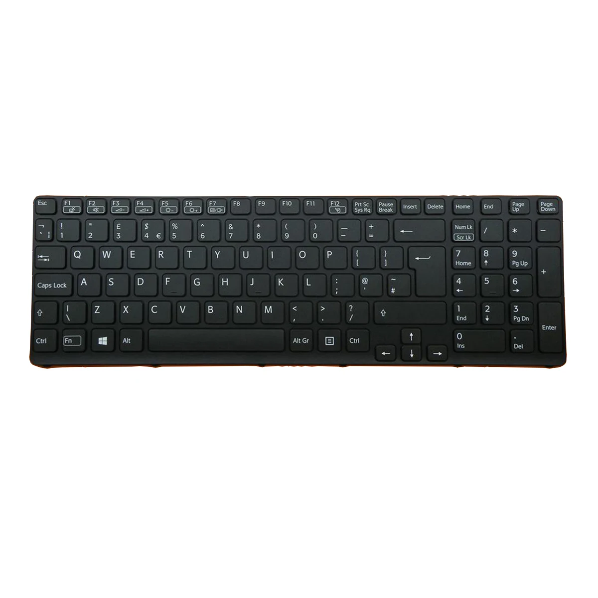 Imagem -03 - Siakoocty uk Teclado para Sony Vaio Sve15 Sve15 Sve151 Sve1511 Sve171 Sve1712 Sve1713 Preto uk Teclado Retroiluminado