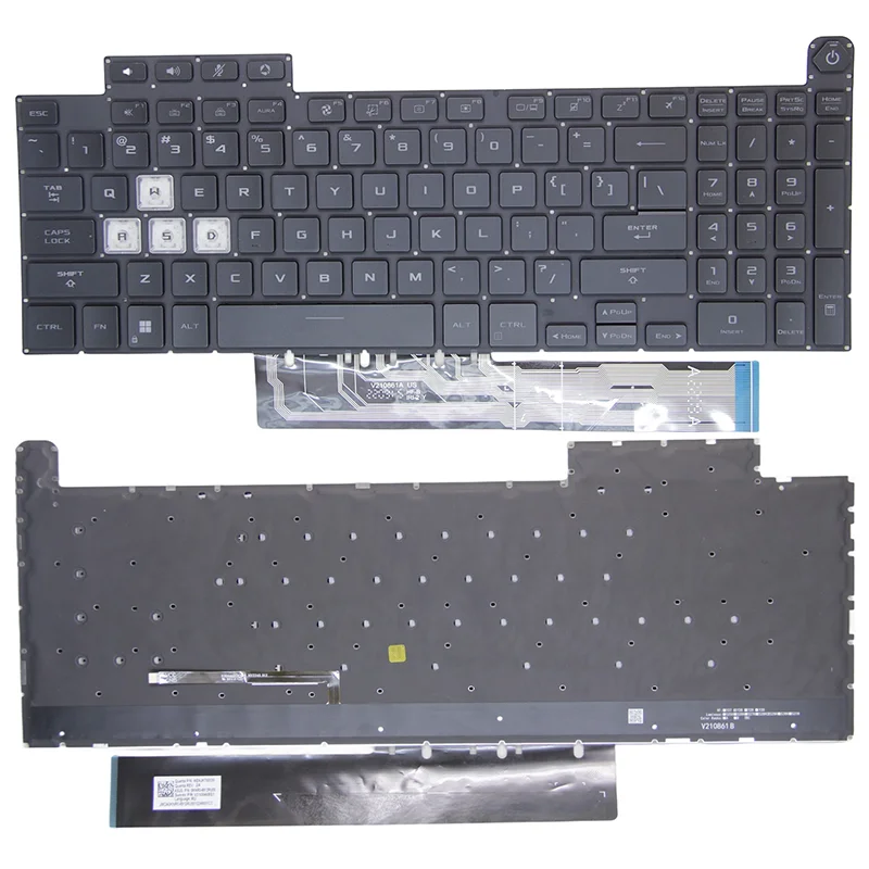 US Layout Keyboard For Asus FA507 FA507R FX607 FX507 F15 A15 F17 A17 FX507Z FX707 FX517 TUF517Z FX607 FX707Z FA707R