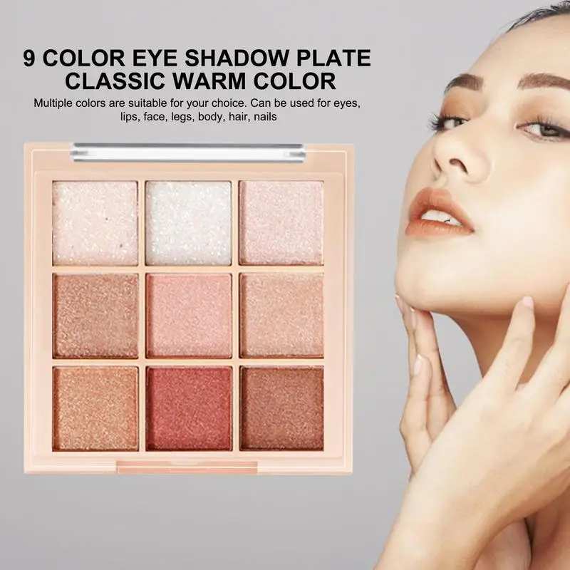 Eyeshadow Makeup Matte 9 Color Eye Shadow Pallete Waterproof Natural Long Lasting Multicolor Nude Eye Makeup Eyeshadow For Girls