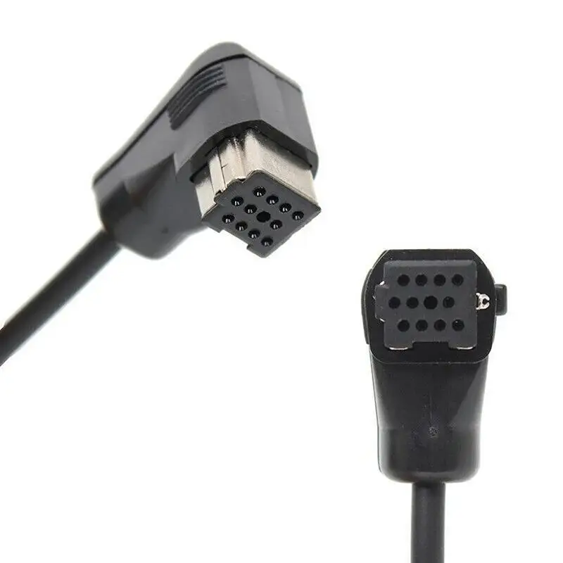 New Car Bluetooths Pioneers Audio Cable 12p Square Bluetooths Tinned Copper Wire Aux Input Cable Adapter Car Stereo Audio Cord