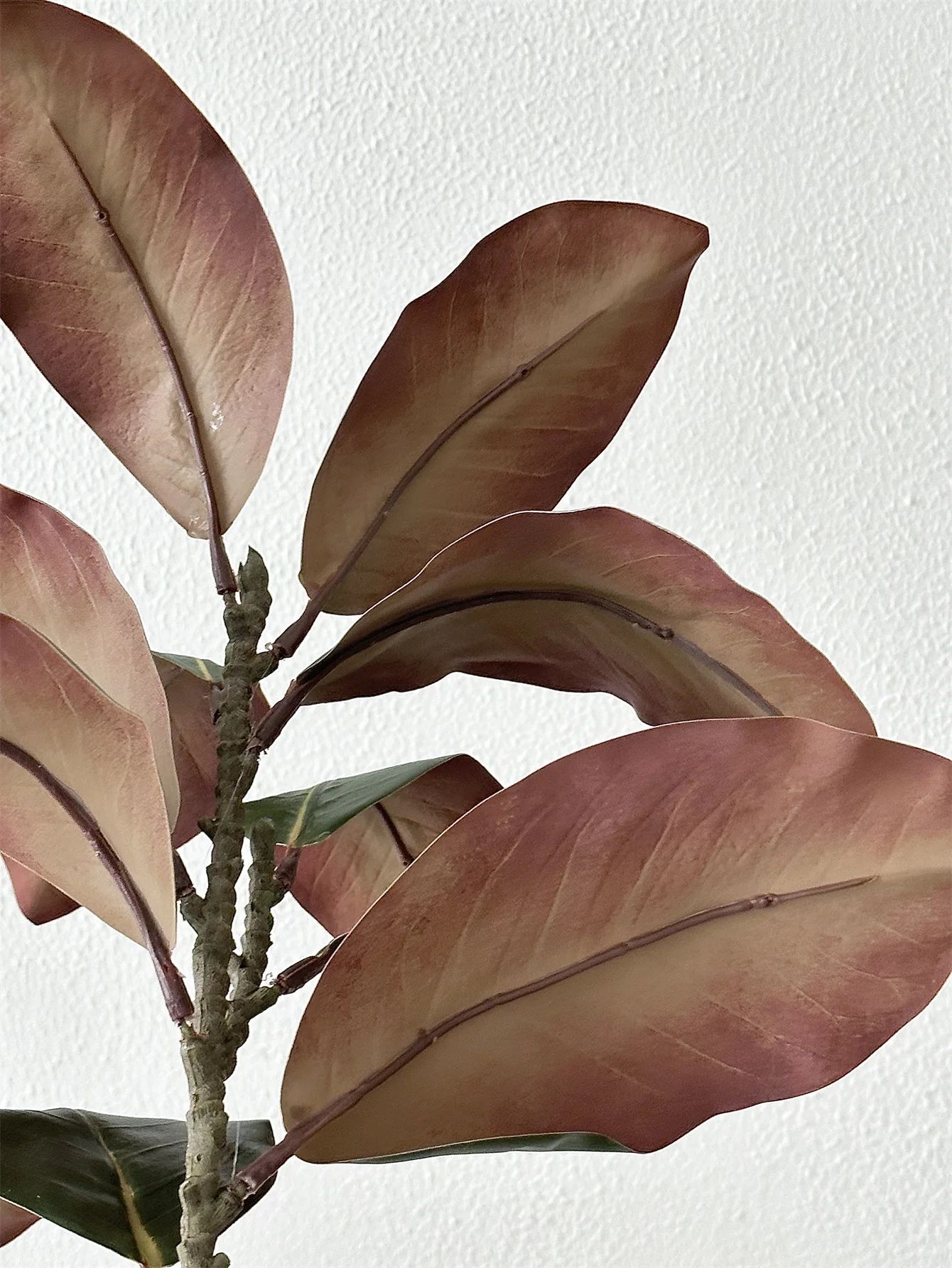 Large imitation Magnolia denudata rubber leaf imitation magnolia branches handmade 50cm artificial plants