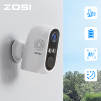 ZOSI C1 Pro Wire Free Battery Solar Security Camera 3MP Full HD Outdoor PIR Cloud Storage/SD Slot for Home Surveillance