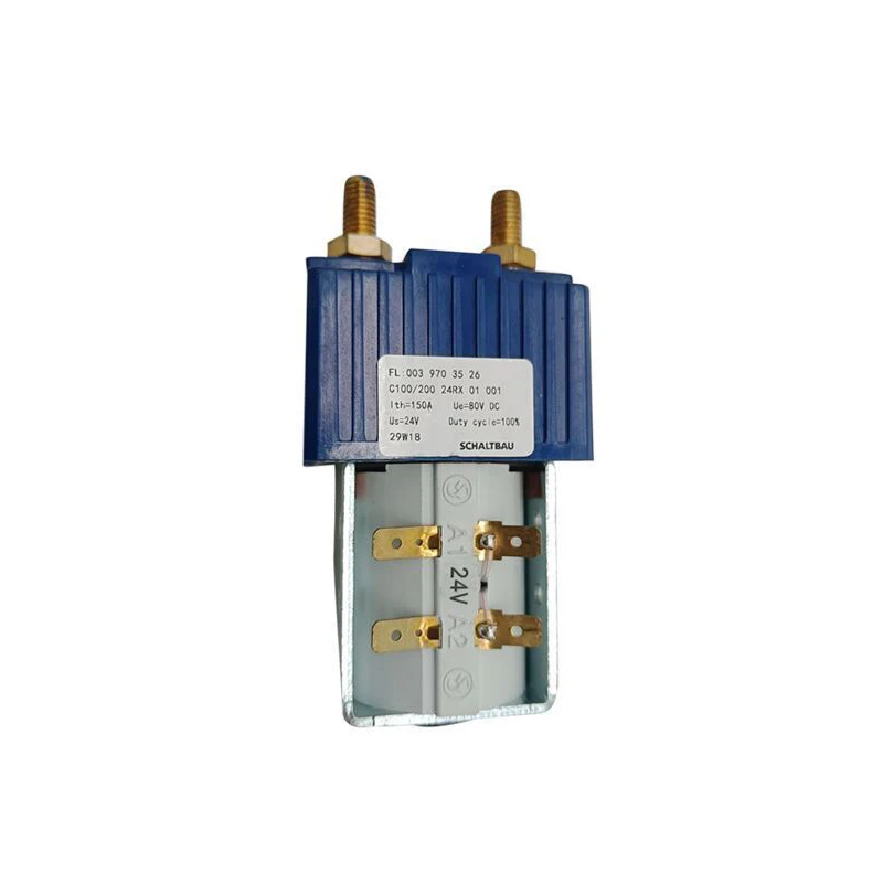 

Аксессуары для вилочных погрузчиков Linde 131/1158/1168 0039703526 -B1 Главный контактор ходьбы 24 В, синяя качественная продукция