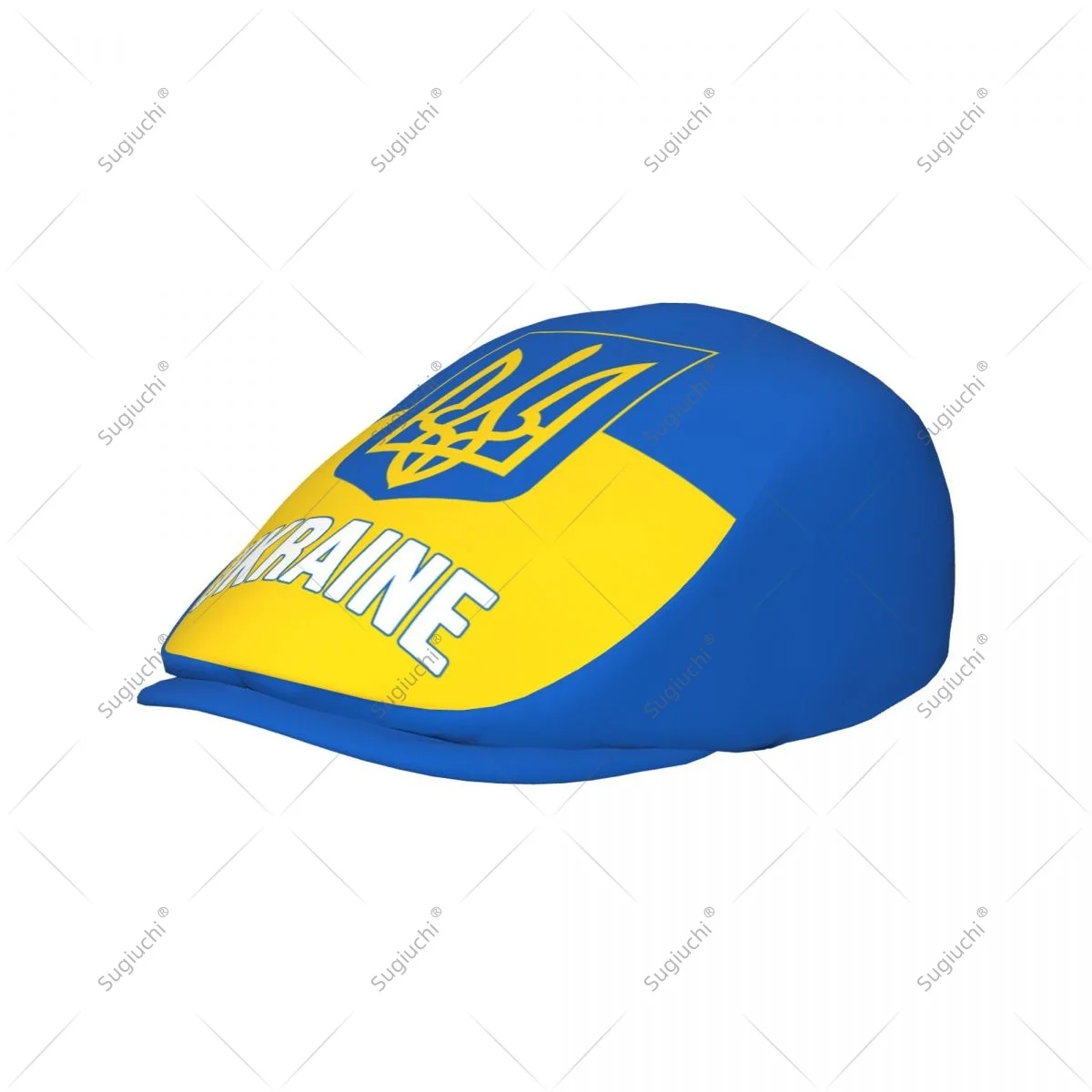 Forward cap Ukraine Flag Men Women Flat Newsboy Driving Hat Cap Short Brim for Driving Daily visors hat