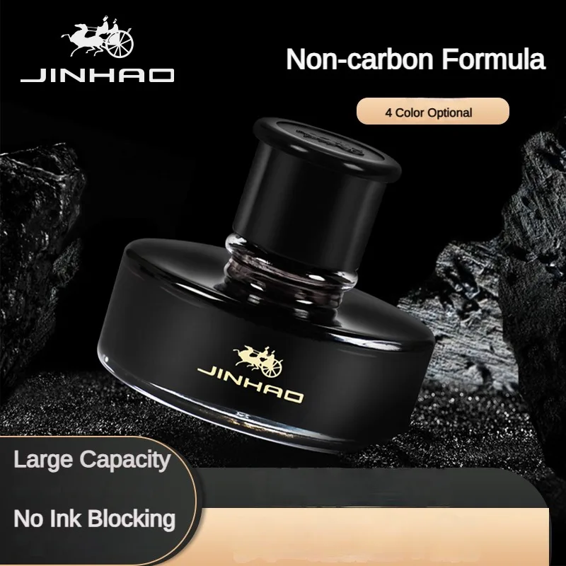 Imagem -02 - Jinhao 50ml Jin bo Série Caneta Tinteiro Garrafa de Vidro Dip Caneta Tintas Recarga Arte Tinta Suprimentos Caligrafia Escrita Papelaria