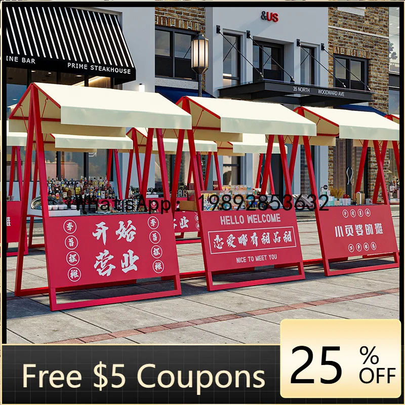 LYY   Night Market Stall Mobile Shelf Mall Internet Celebrity Display Stand Promotion Table Folding Shelf