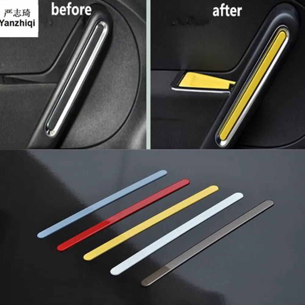 

2pcs/lot Car stickers ABS material Paint gear Lever head decoration cover for 2013-2018 Volkswagen VW Beetle