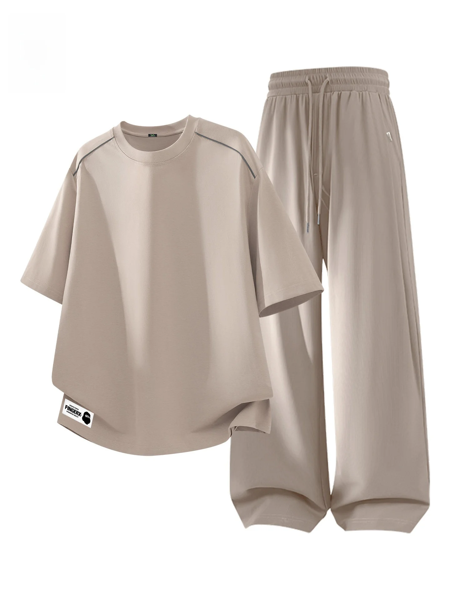 ensemble-deux-pieces-fingercroxx-pour-homme-en-soie-glacee-a-sechage-rapide-style-retro-urbain-avec-pantalon-long-en-polyester-ideal-pour-l'ete-et-les-loisirs-sportifs