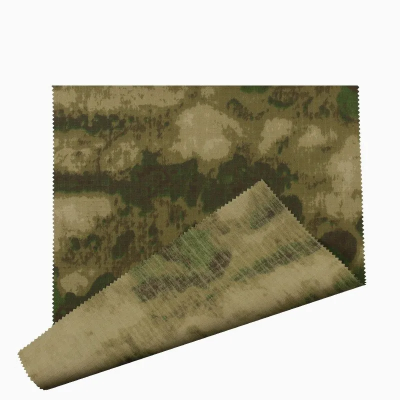 A-TACS FG Ruin Camouflage Fabric TC Plaid Polyster Cotton Cloth Breathable Wear-resistant DIY