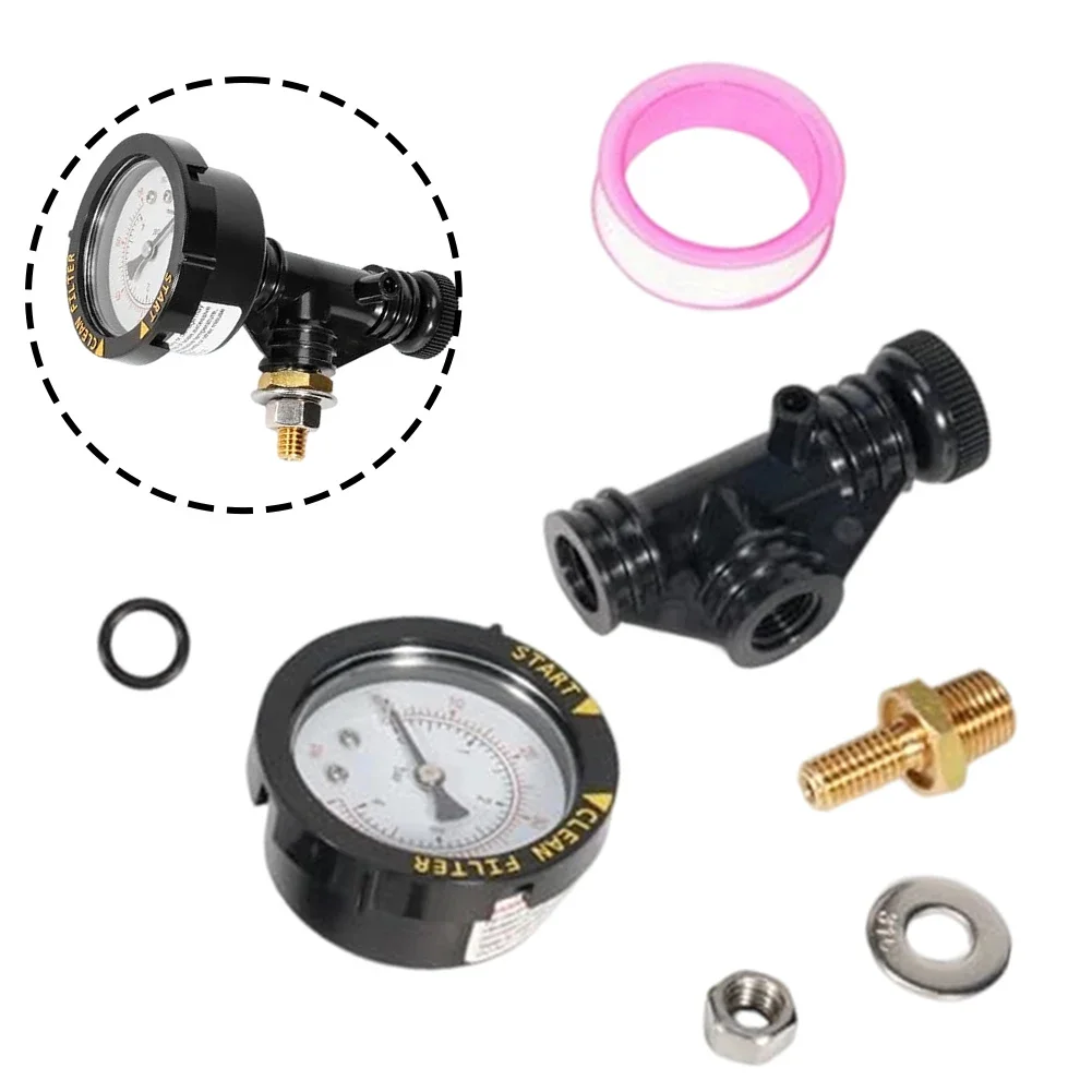 Pool Filter Maintenance ABS Brass Air Release Valve Air Release Valve Tool-free Replacement 273513 O-ring 190059 Pressure Gauge