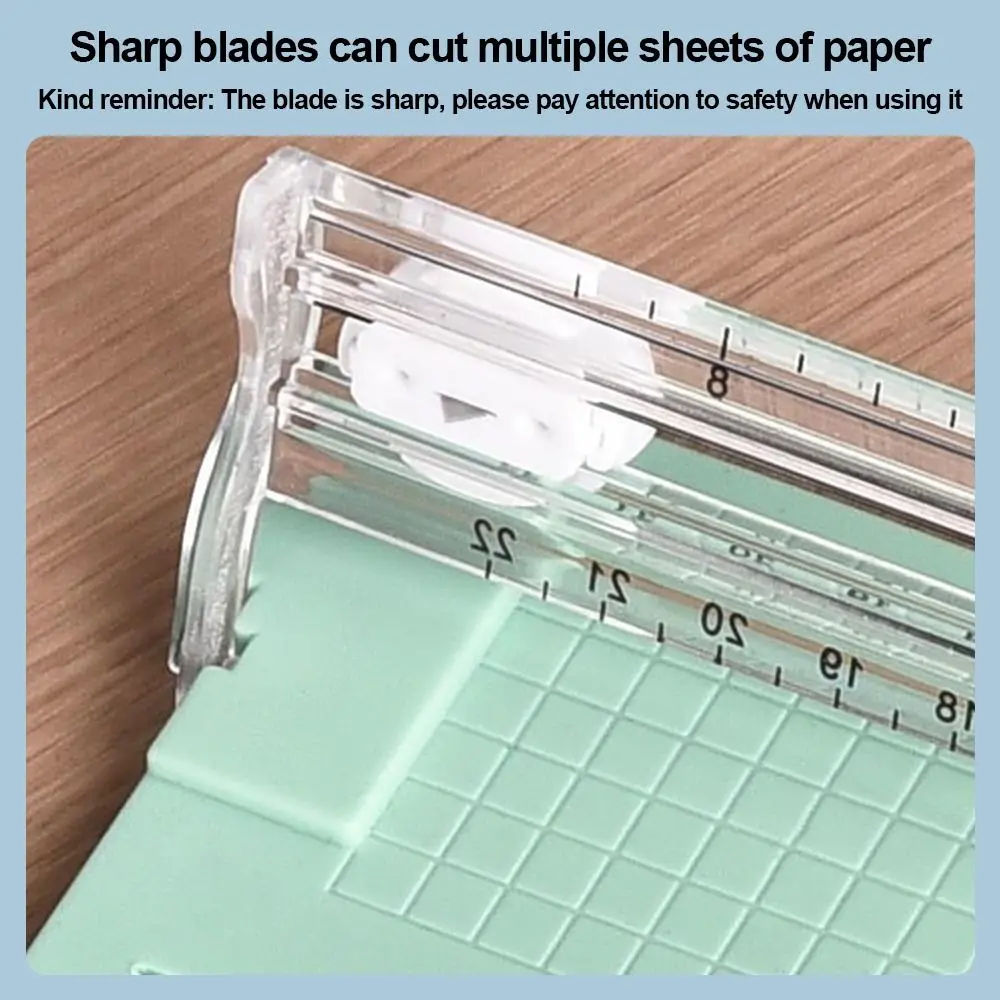 Picture 5: 1Pcs Durable Mini Paper Slide Cutter A4 Plastic Paper Trimmer Paper Cutting Machine Home Crafts Tool