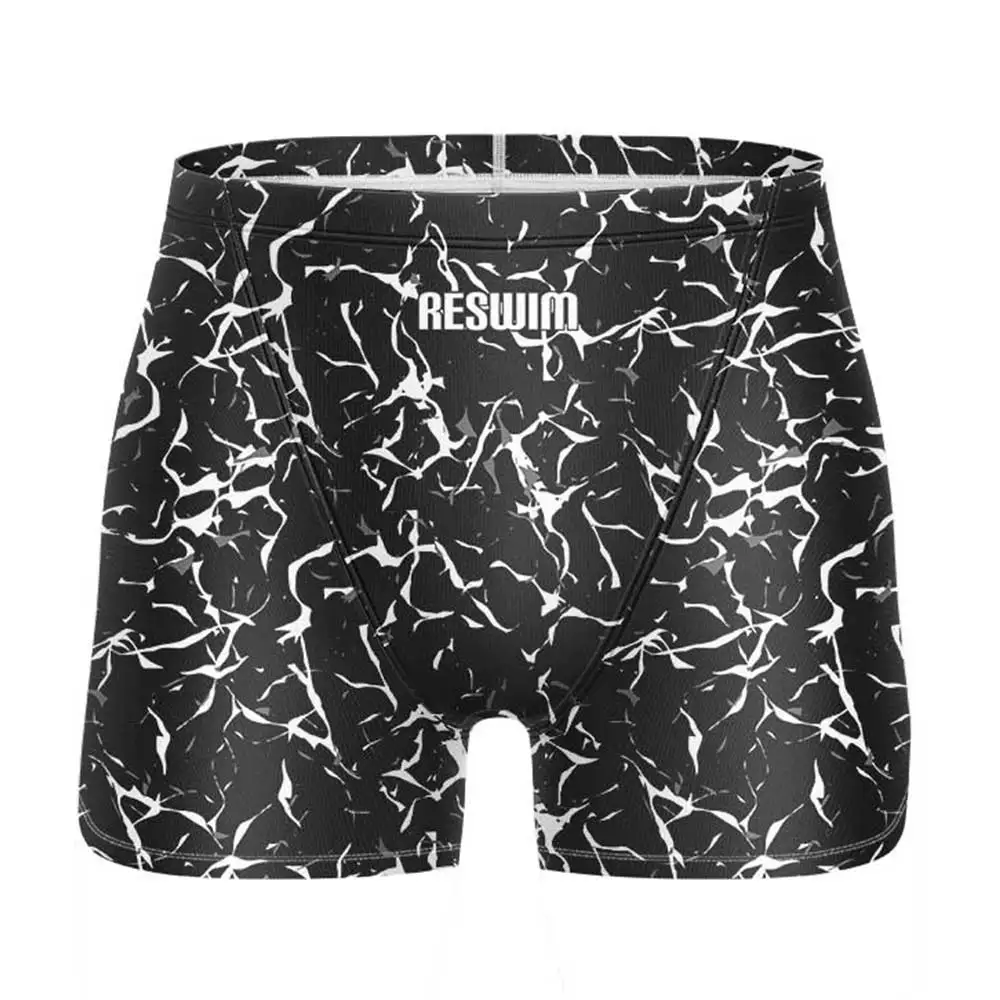 Summer Men's Printed Swimming Shorts Jammer Swimwear Surfing Beach Tights Trunks Boys Sports Pants New Quick Dry Diving Swimsuit image 5