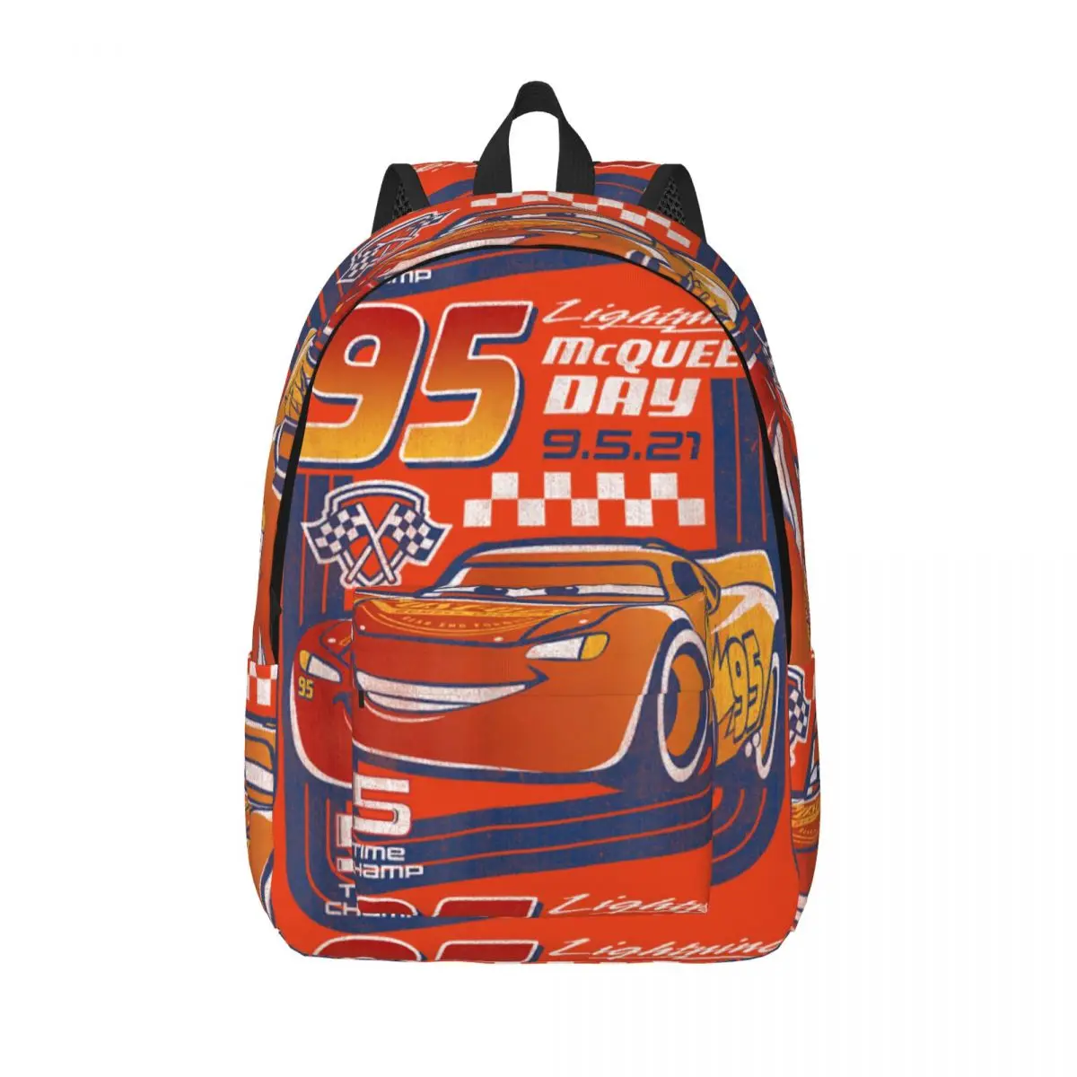 

Cars Lightning McQueen Trading Card Backpack Female Polyester Workout Backpacks Pattern Fashion School Bags Rucksack