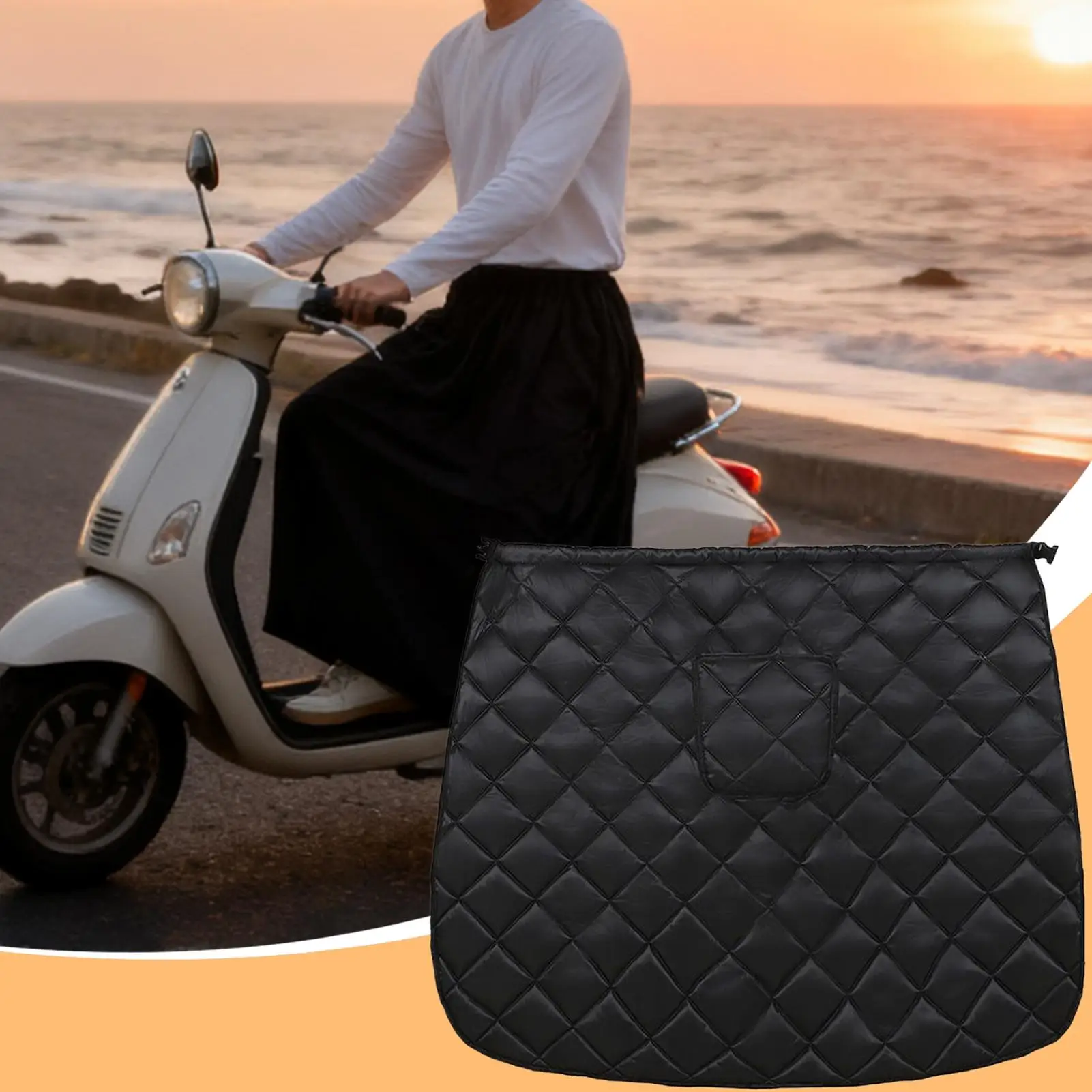 Winter Motorcycle Leg Lap Apron Scooter Leg Cover Windproof Waterproof Warmer Winter Quilt Leg Apron Protector Covers for Adults