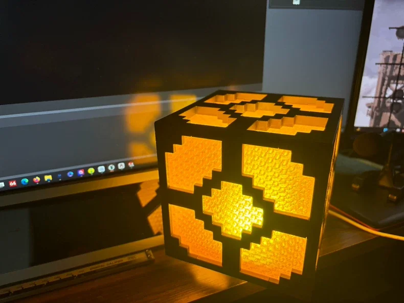 

MlNECAFT Модели ламп Redstone, окружающий свет, игровые периферийные модели, кнопка/голосовая активация, игра - вдохновленный подарок на день рождения